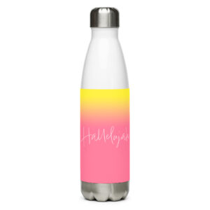 Stainless steel water bottle - Hallelujah
